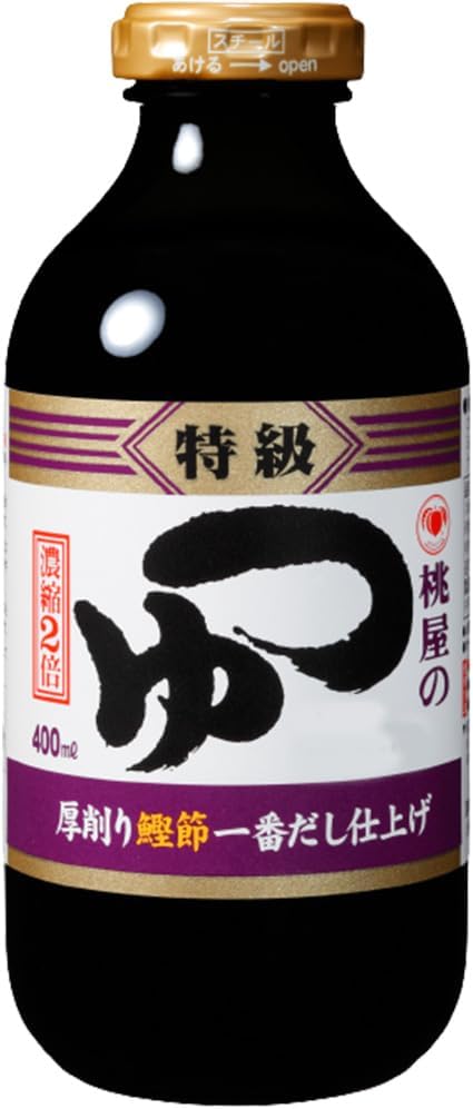 スーパーなどで買える無添加めんつゆ④:桃屋 つゆ 特級 400ml 510円