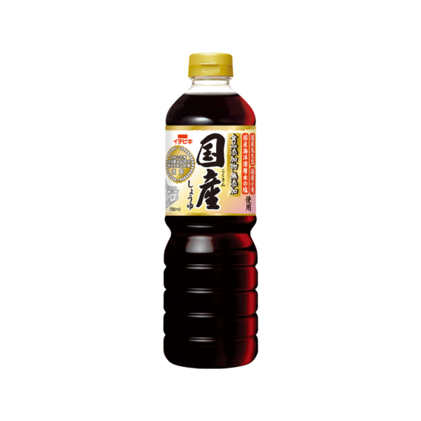 無添加醤油⑤:イチビキ 無添加国産しょうゆ 750ml  539円